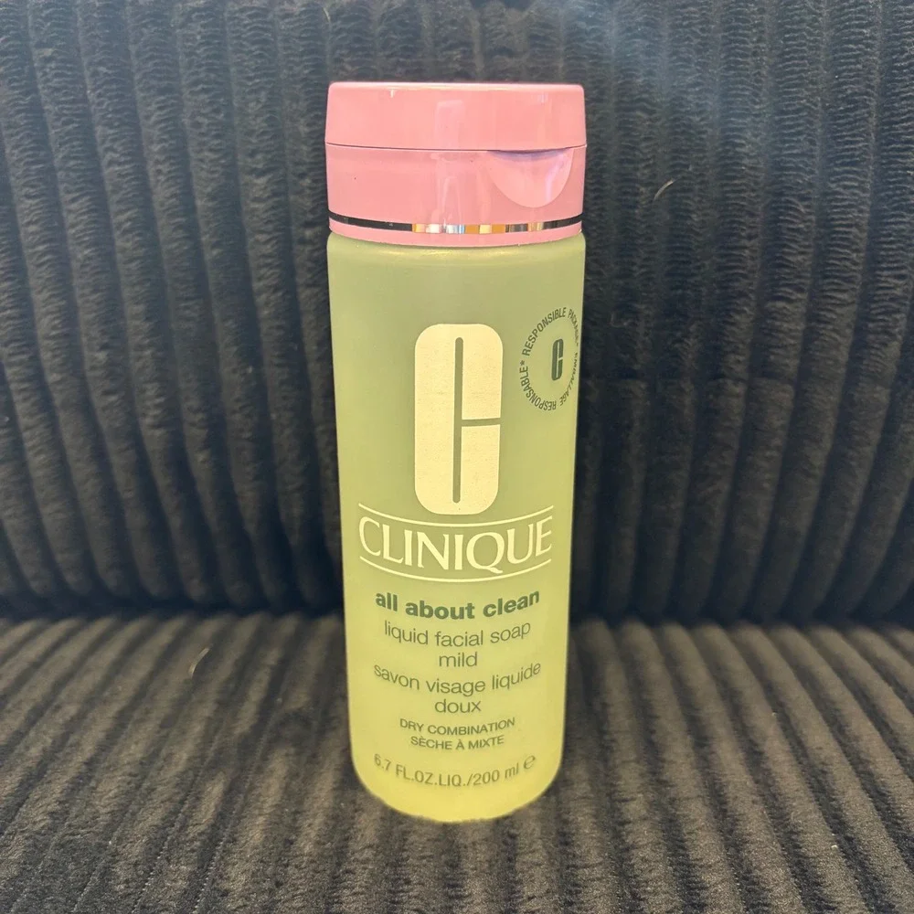 Clinique All About Clean Liquid Facial Soap Mild Dry Combination Skin 6.7oz200ml